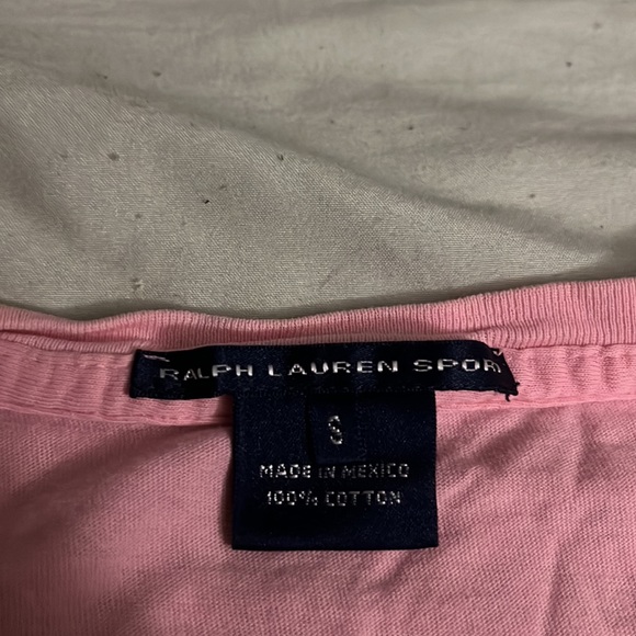 Ralph Lauren sport, pink, short sleeve shirt - Picture 3 of 3
